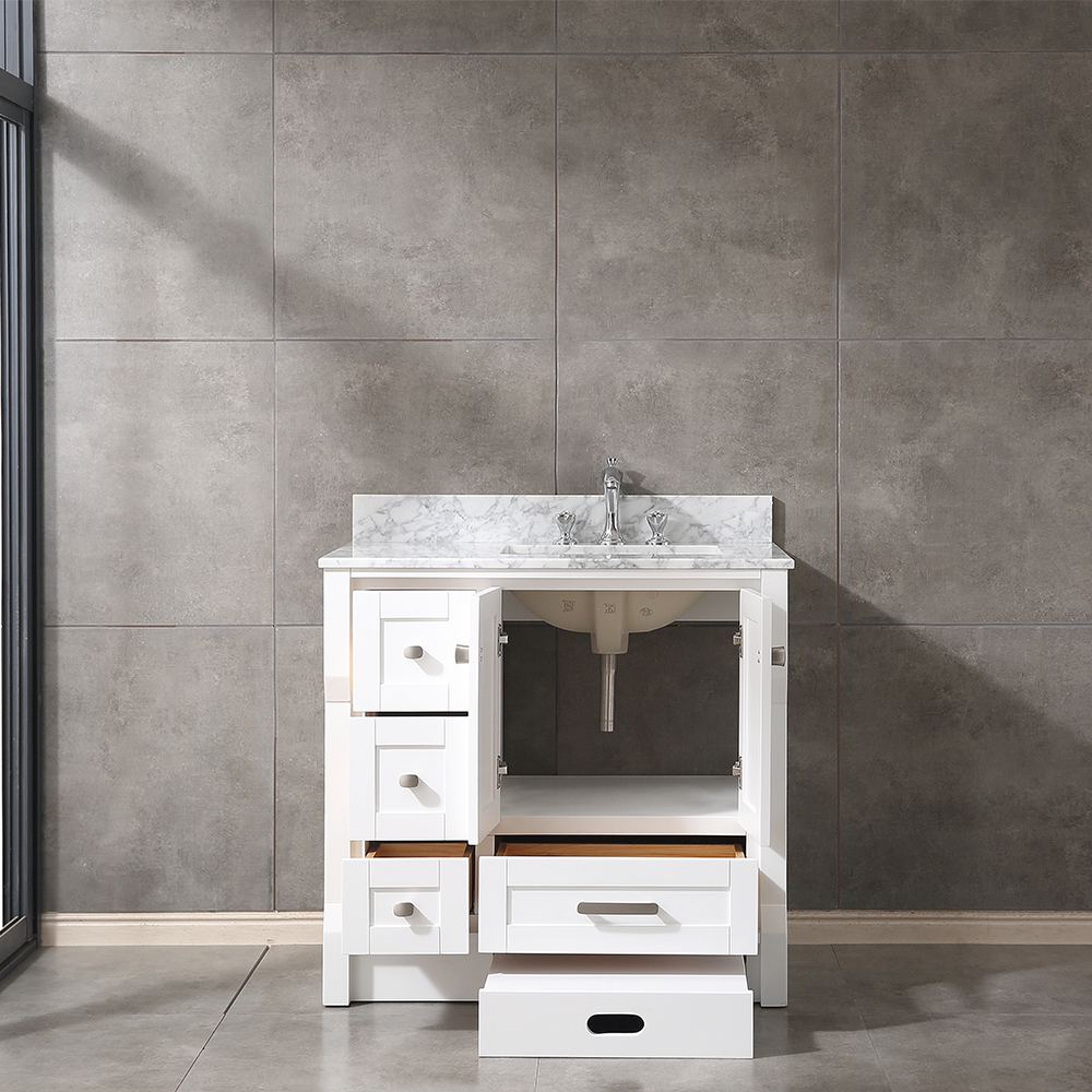 36 inch antique white Bathroom Vanity for corner from Vietnam