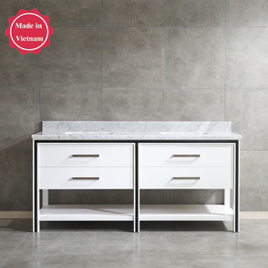 72 inch corner white Bathroom Vanity