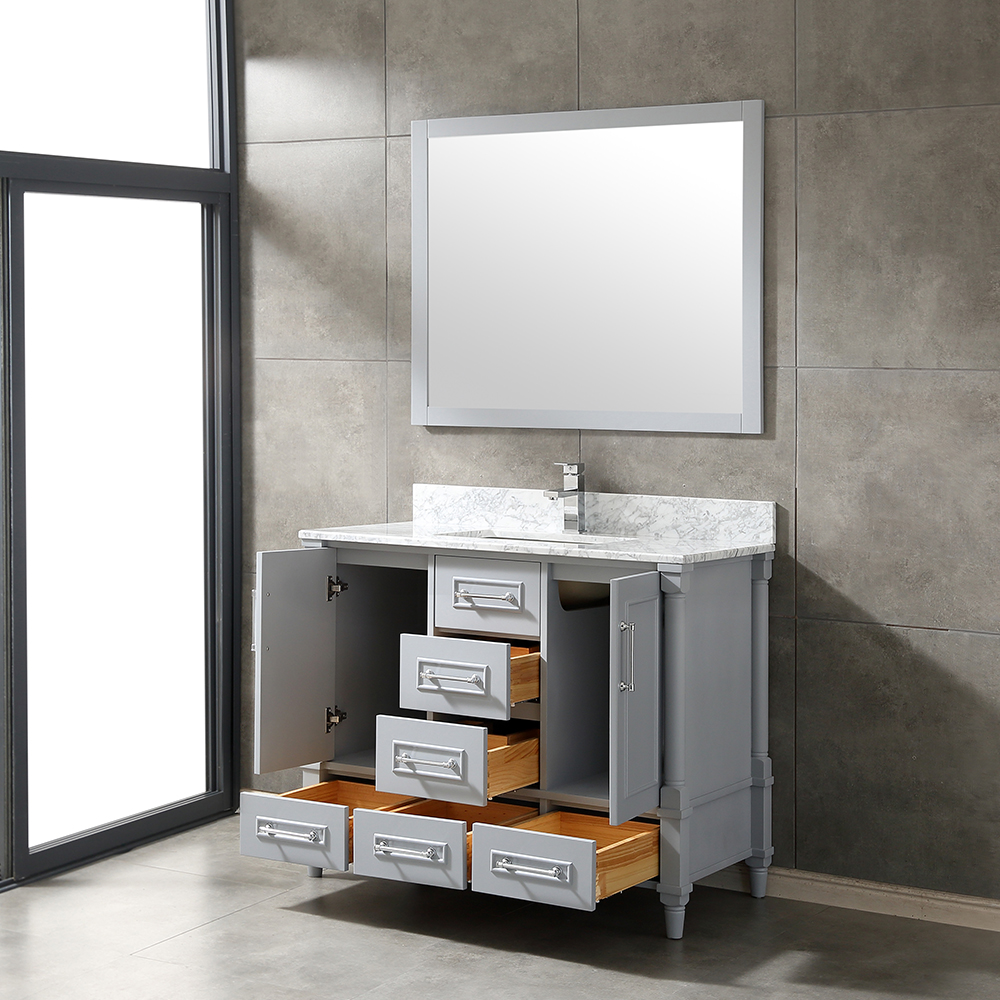 antique grey free standing Bathroom Vanity