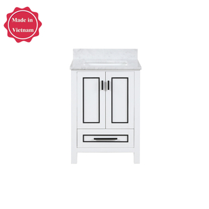 24 inch single white Bathroom Vanity with sink