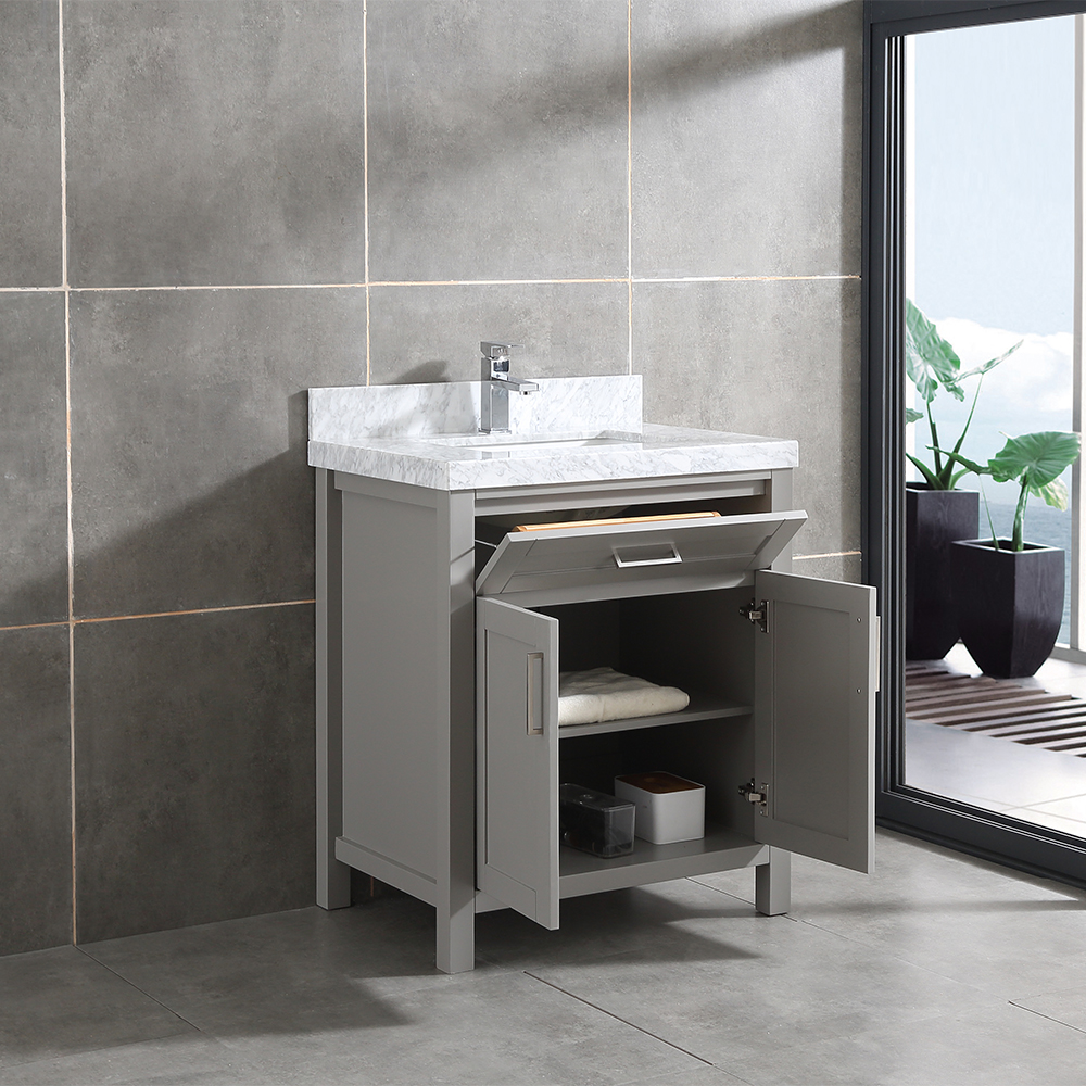 30 inch gray free standing Bathroom Vanity