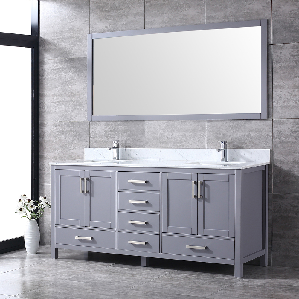 72 inch grey floor mounted Bathroom Vanity