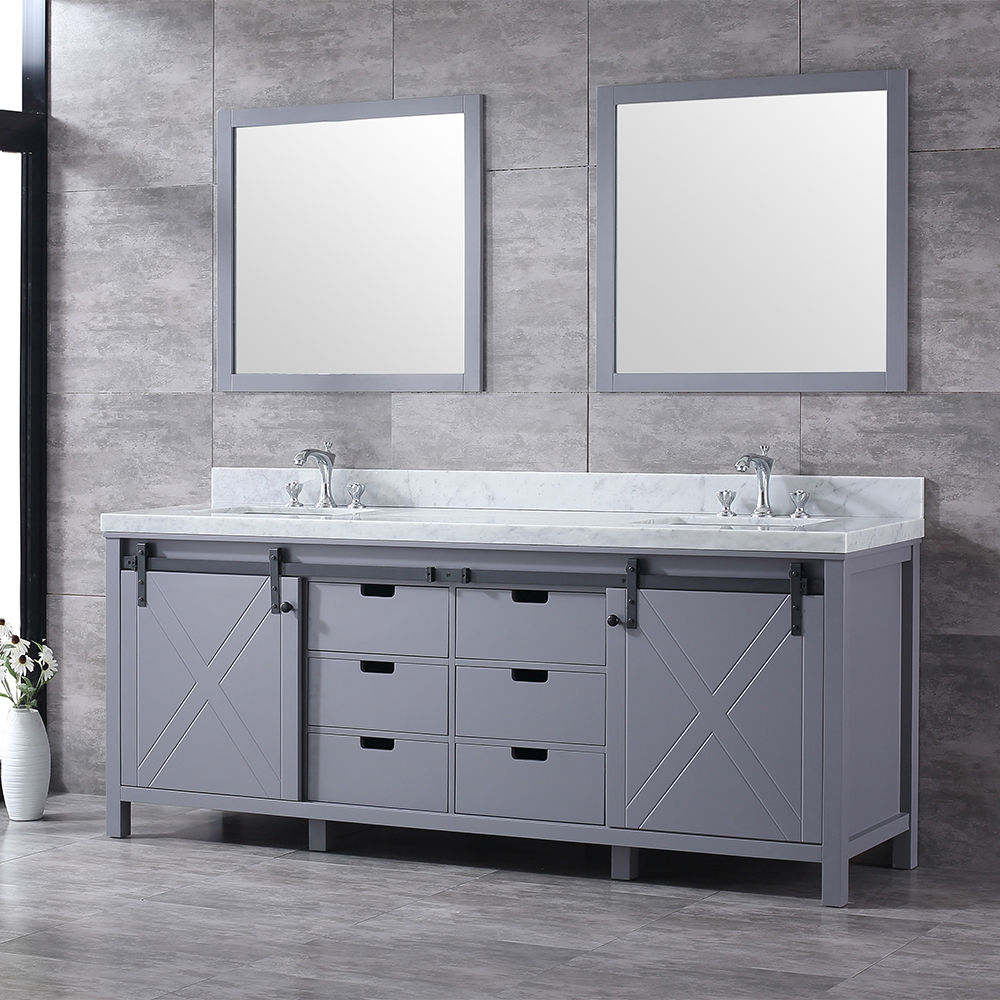 84 inch vintage grey Bathroom Vanity