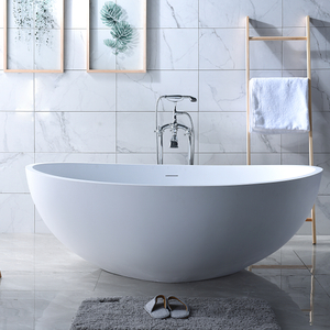 Abnormity shape adults matt white free standing solid surface bathtub