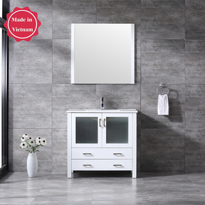 36 inch corner white Bathroom Vanity