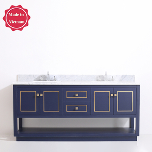 72 inch navy blue free standing Bathroom Vanity