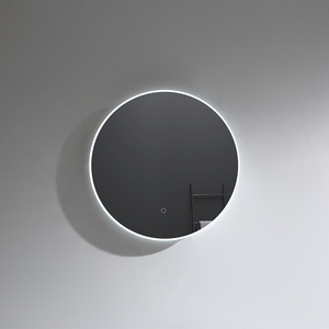 Square anti-fog wall mounted LED mirror for bathroom