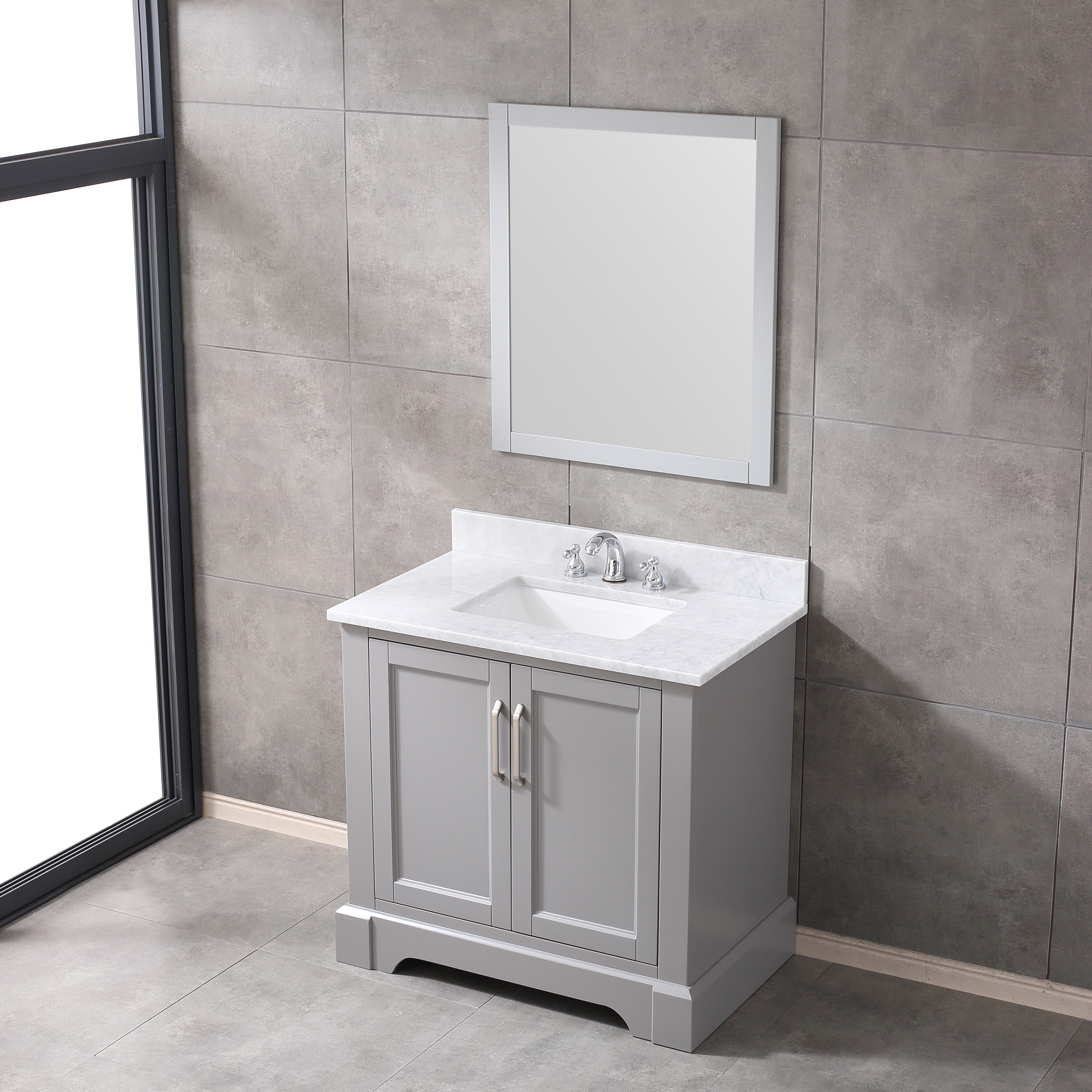 36inch grey single sink Bathroom Vanity
